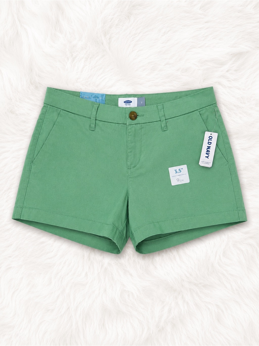 Old Navy Chino Shorts Size 2 Nwt Green 3.5” Inseam Preppy Coastal Summer Golf